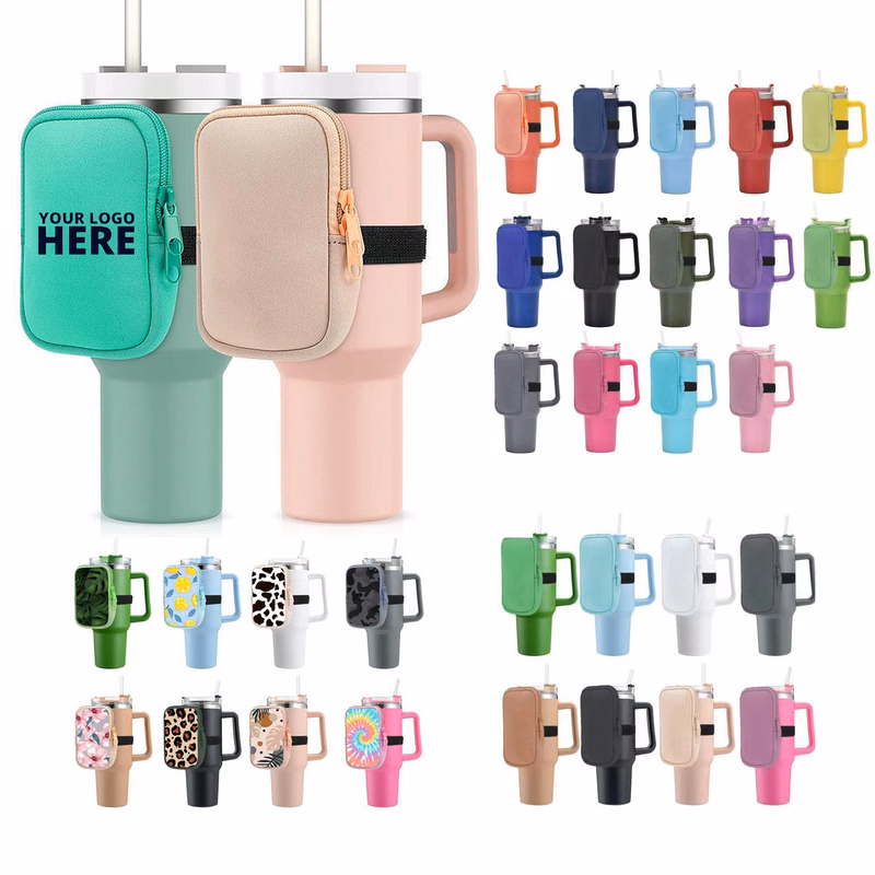 Tumbler Pouch With Zipper Pocket For Women