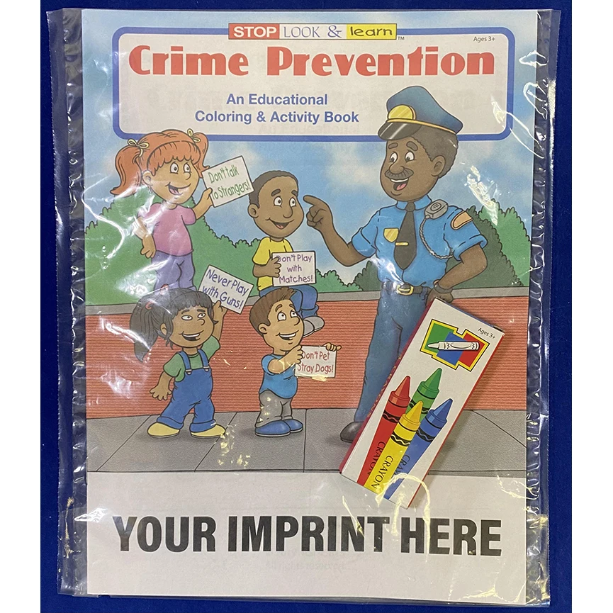 COLORING SET - Crime Prevention Coloring Book Fun Pack 1