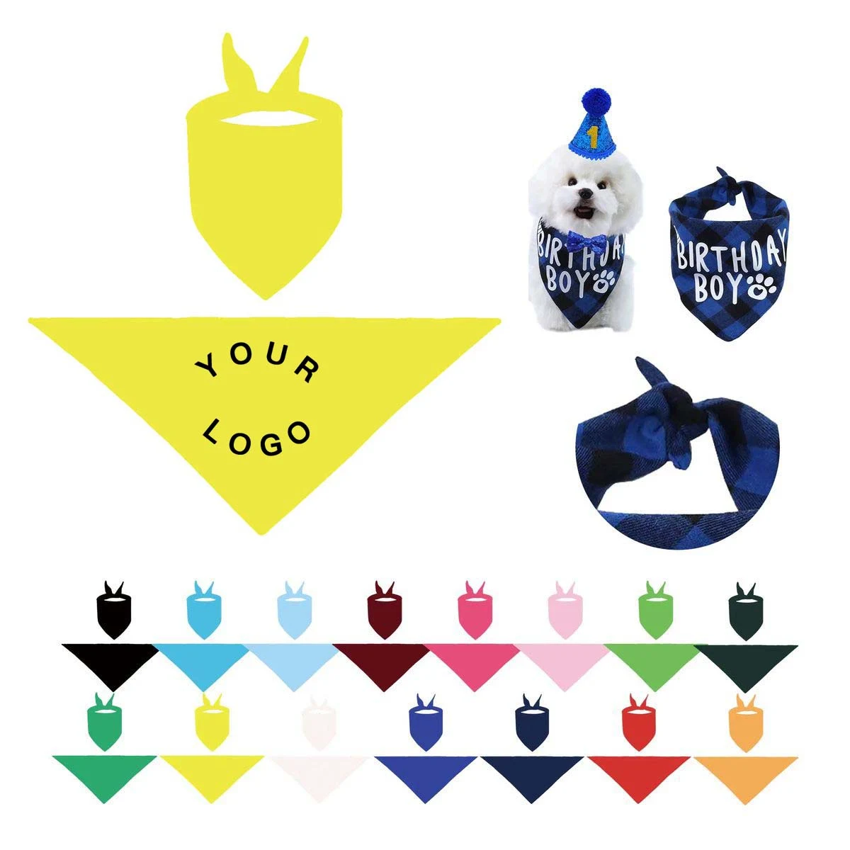 Breathable Dog Bandana for Stylish Pet Outfits 1