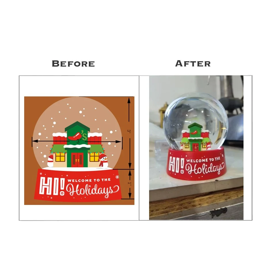 Custom Christmas Snow Globe - Shipped By Sea 1