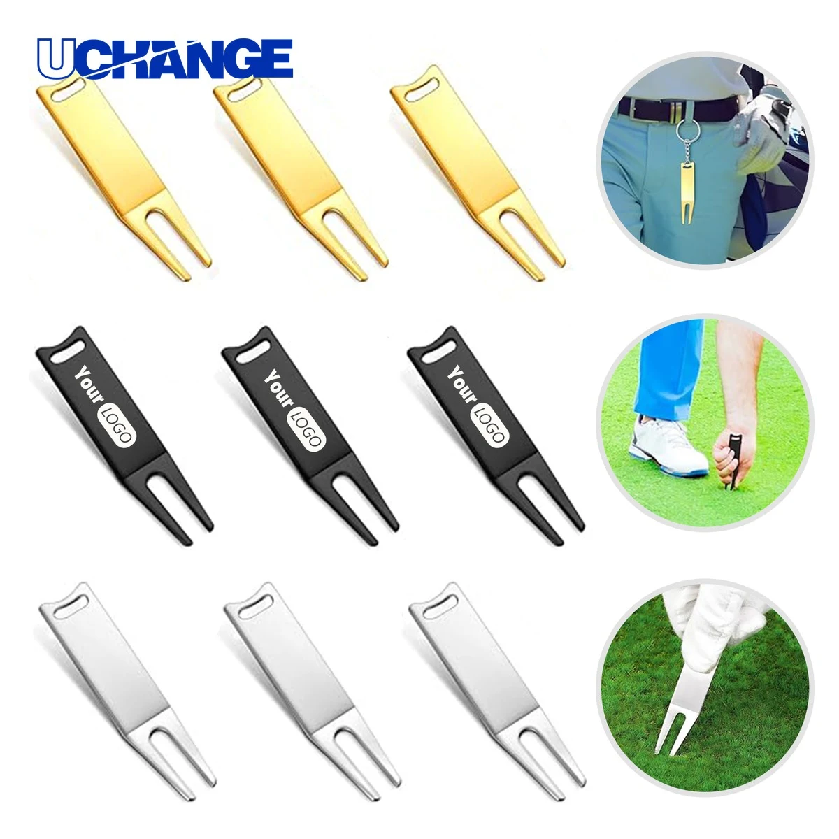 Portable Golf Green Divot Fork Tool 1