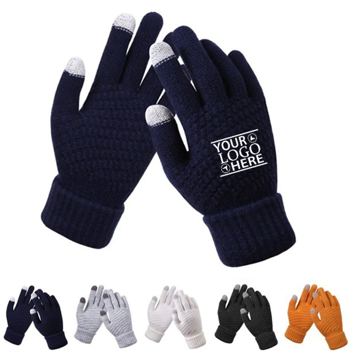 Knitted Gloves Touch Screen 1
