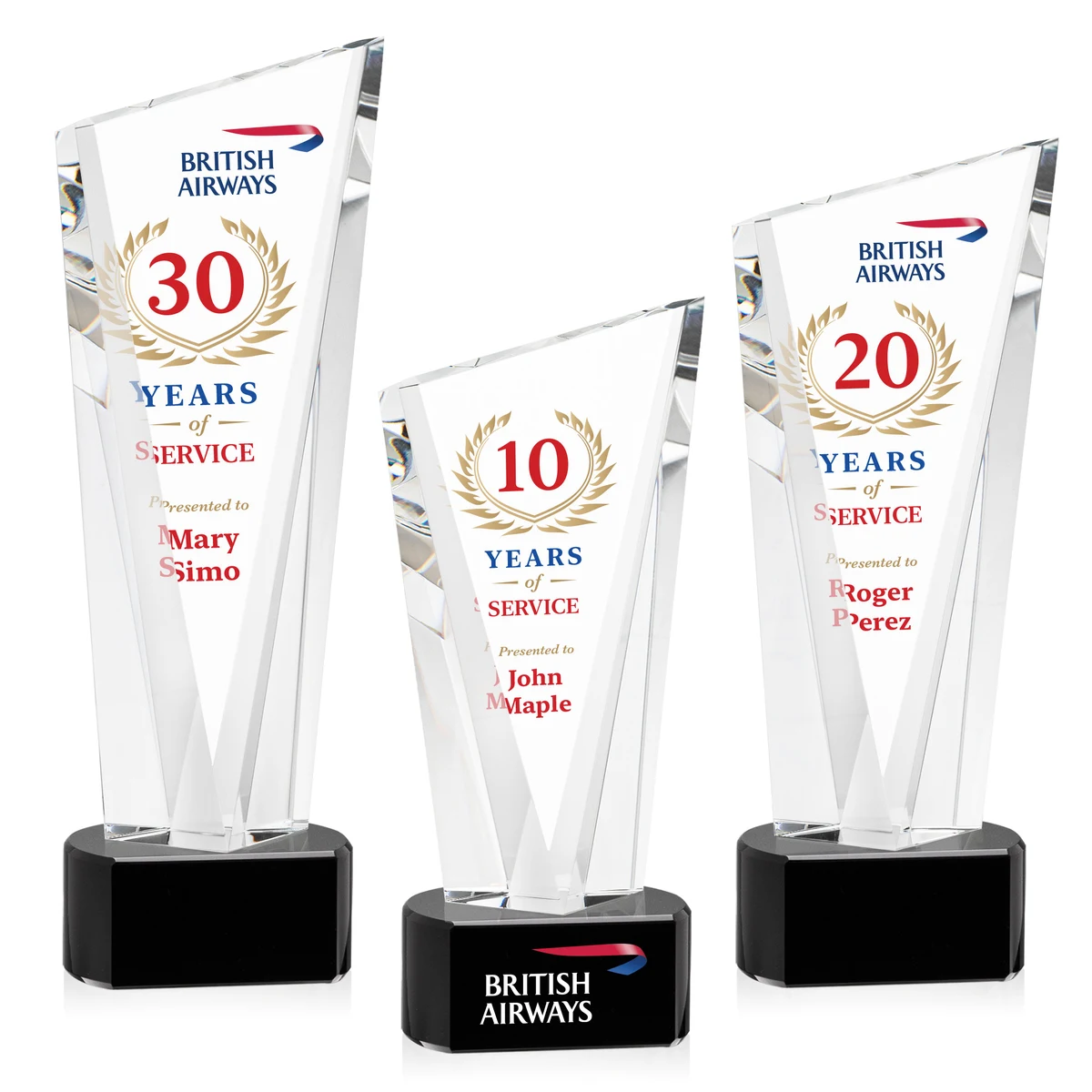 Plymouth VividPrint™ Award on Paragon Base - Black 1