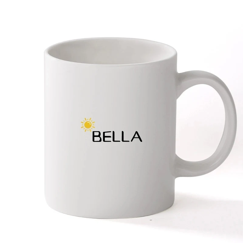 12 Oz White Porcelain Coffee Mugs With Handles 1
