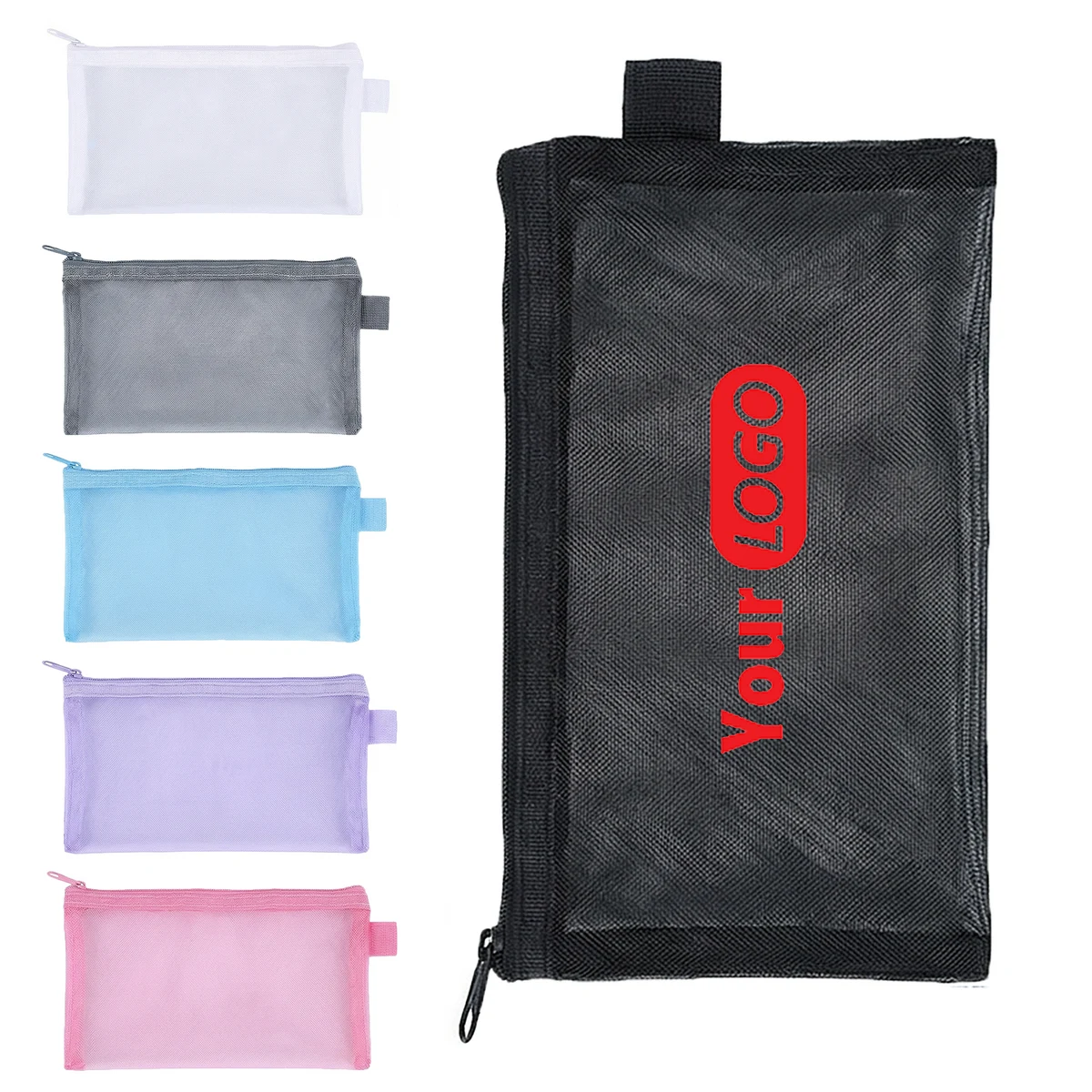 Large Capacity Minimalist Transparent Mesh Pencil Case 1