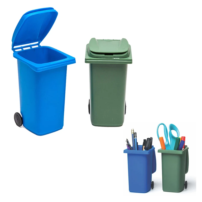 Mini Trash Can Shape Pen Holder 1