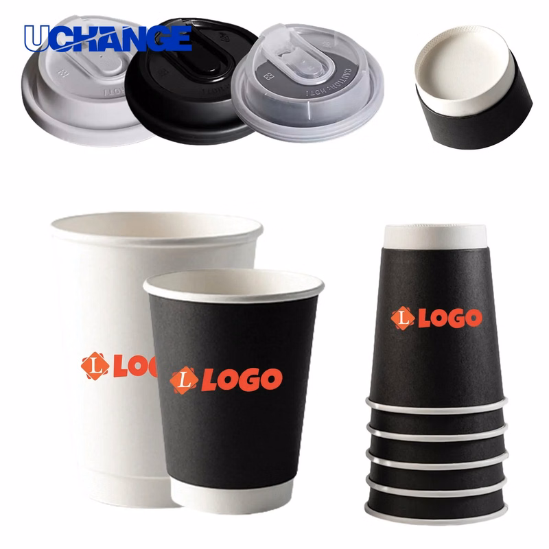 Disposable Coffee Cup Container with Lid