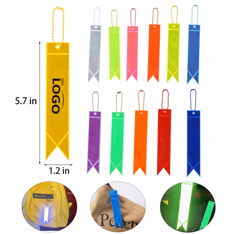 Reflective strip key chain MOQ100