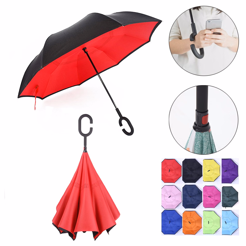 Handless Type C Double Reverse Umbrella