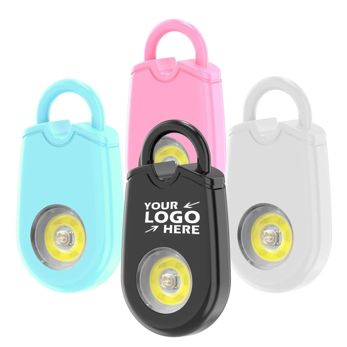Personal Safety Alarm Keychain with Night Light & Carabiner 1