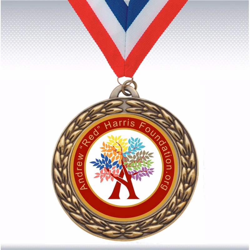 2 3/4" Antique Gold Insert Medal