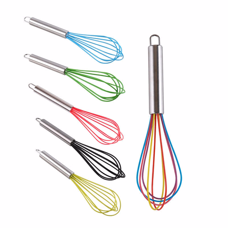 Mini Kitchen Whisk Silicone Egg Beater Blender