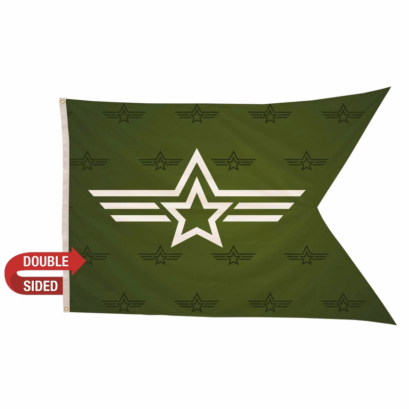 4' x 6' Polyester Guidon Flag Double-Sided