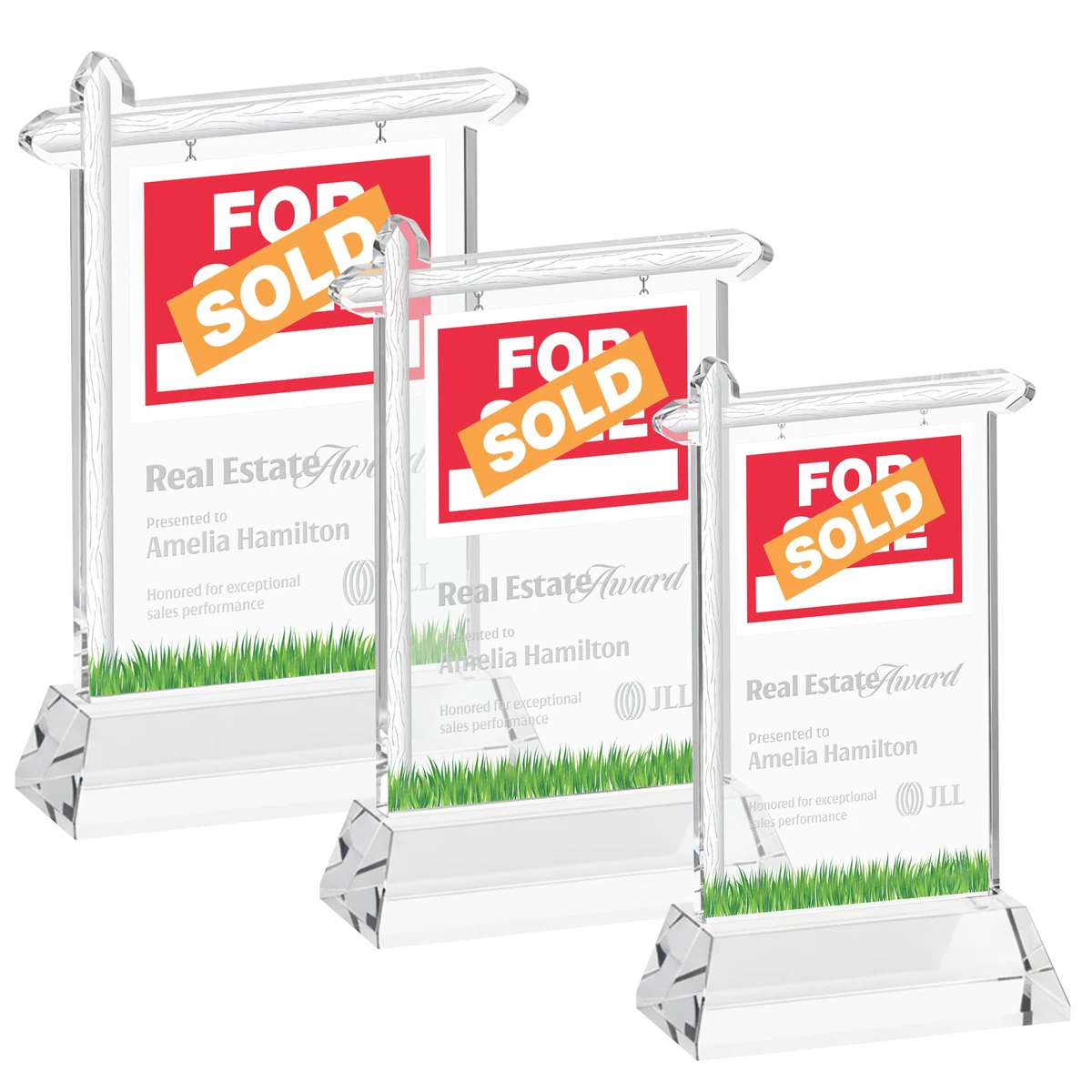 Real Estate Award on Hartford Base - Clear 1