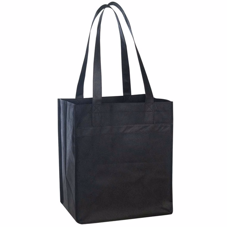 Non-Woven Tote with Fabric Covered Bottom
