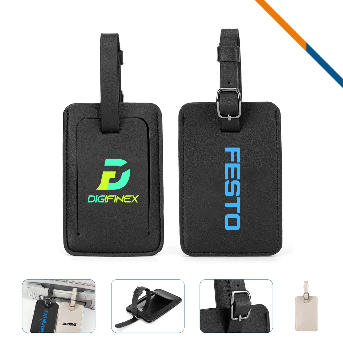 Vortix PU Leather Luggage Tag 1