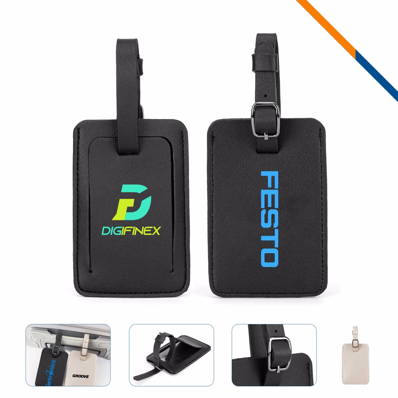 Vortix PU Leather Luggage Tag