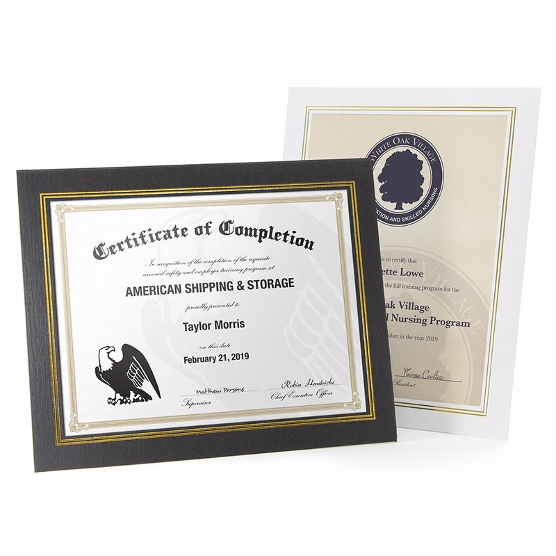 Dual Easel Certificate Frame
