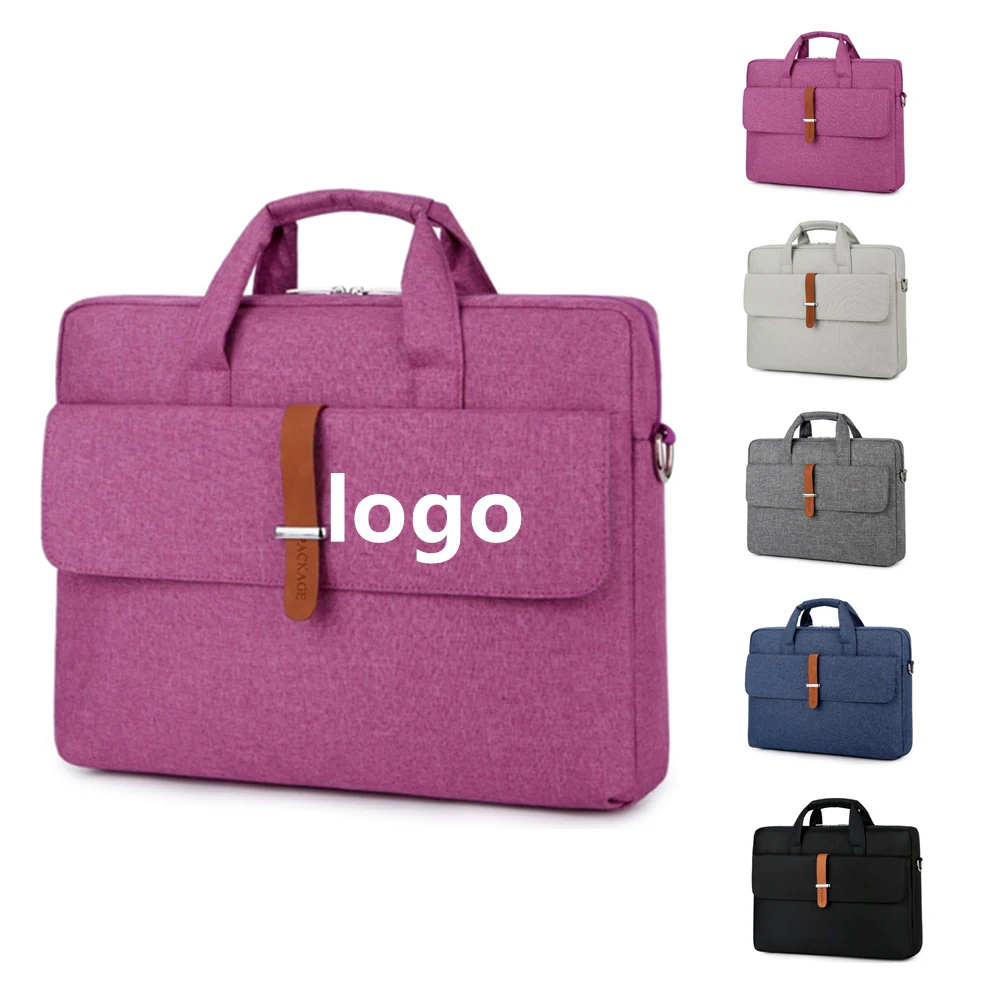 Business Laptop Sleeve Messenger Briefcase With Shoulder Strap 1