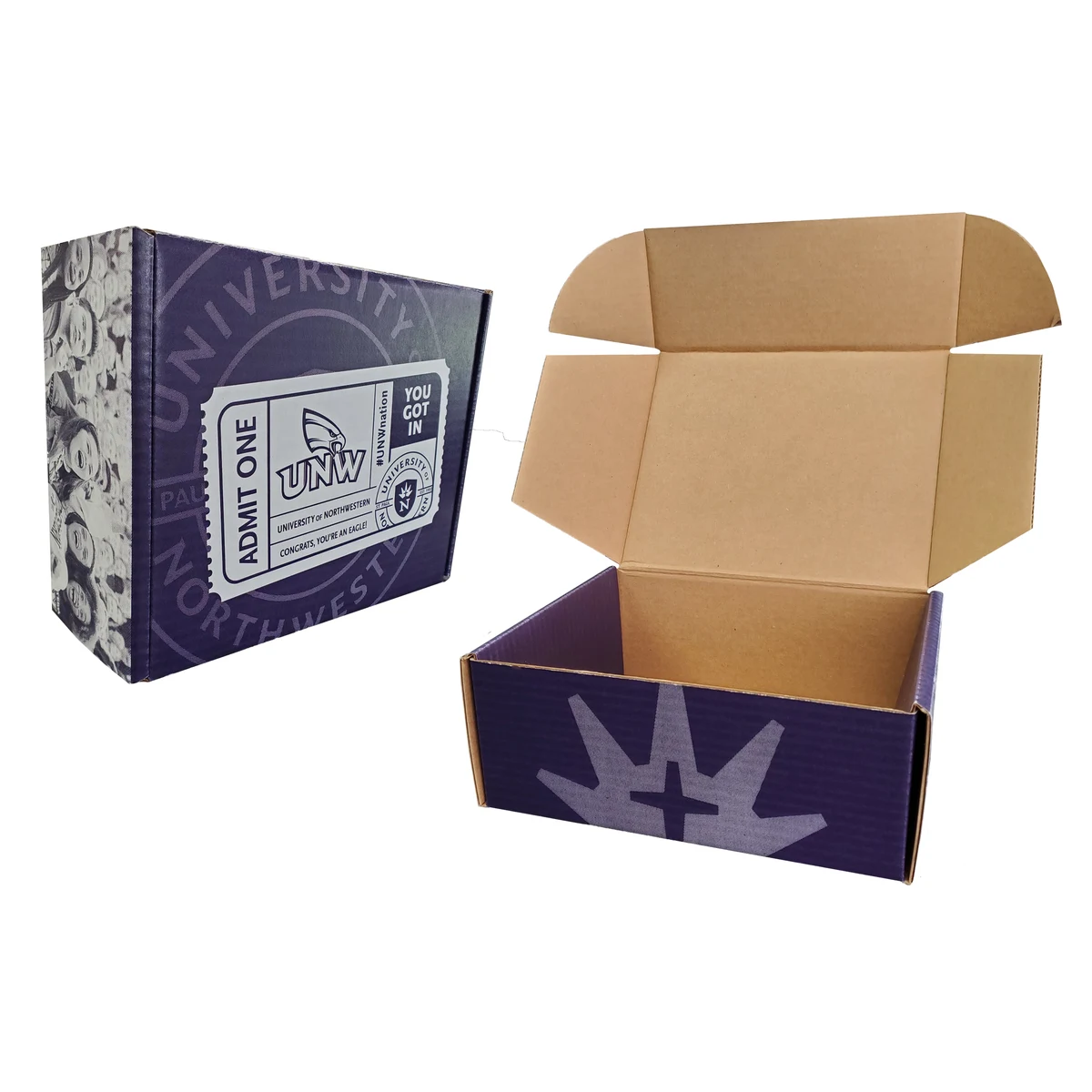 10" x 8" x 4" - B-Flute Outside Tuck Box 1