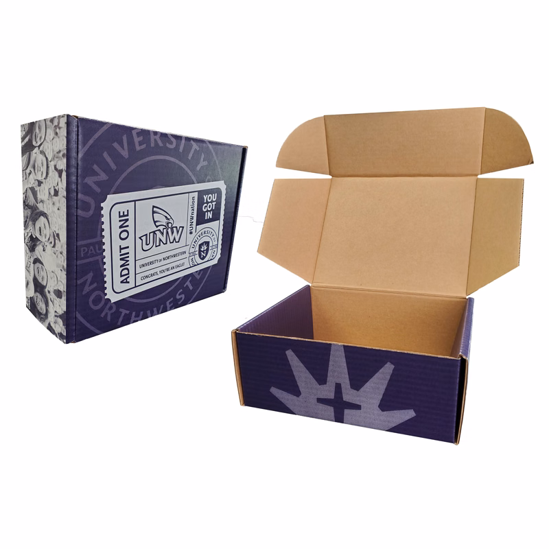 10" x 8" x 4" - B-Flute Outside Tuck Box