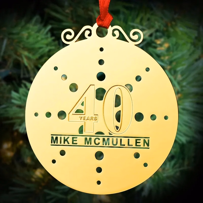 3.5" Custom Die Struck Ornaments