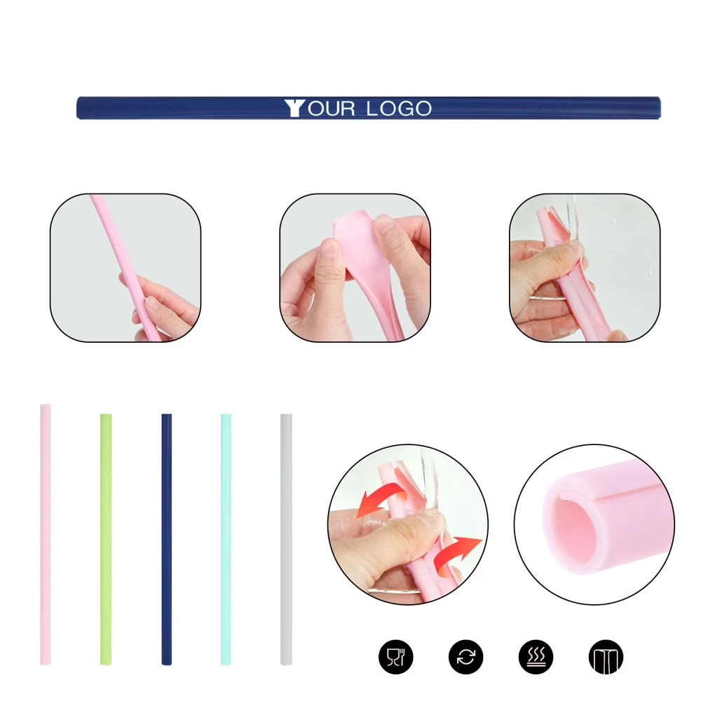 Silicone Reusable Straws 1