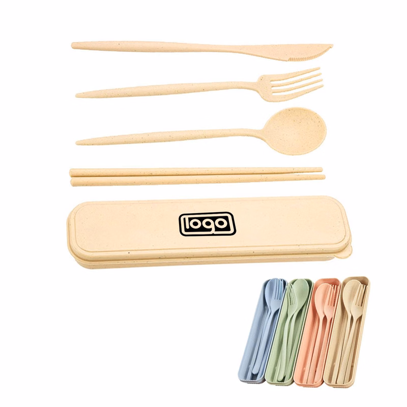 Wheat Straw Spoons Knives Forks Set