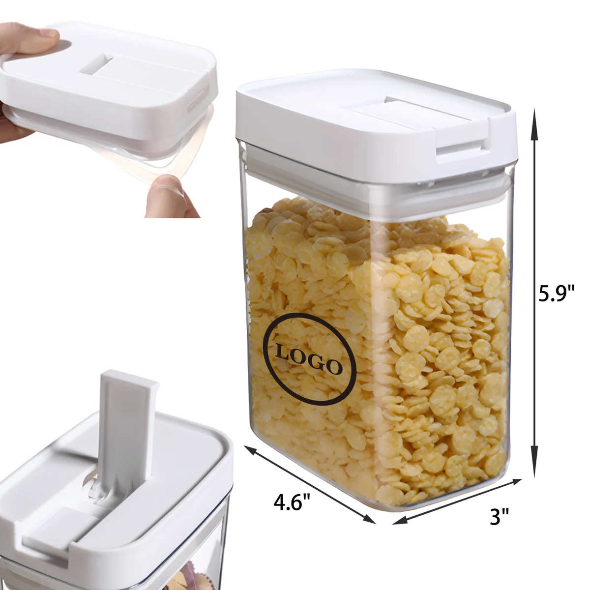 Versatile 27 OZ Airtight Food Storage Jars 1