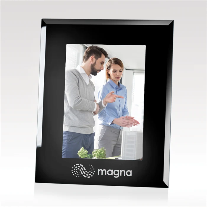 Black Glass Photo Frame 1