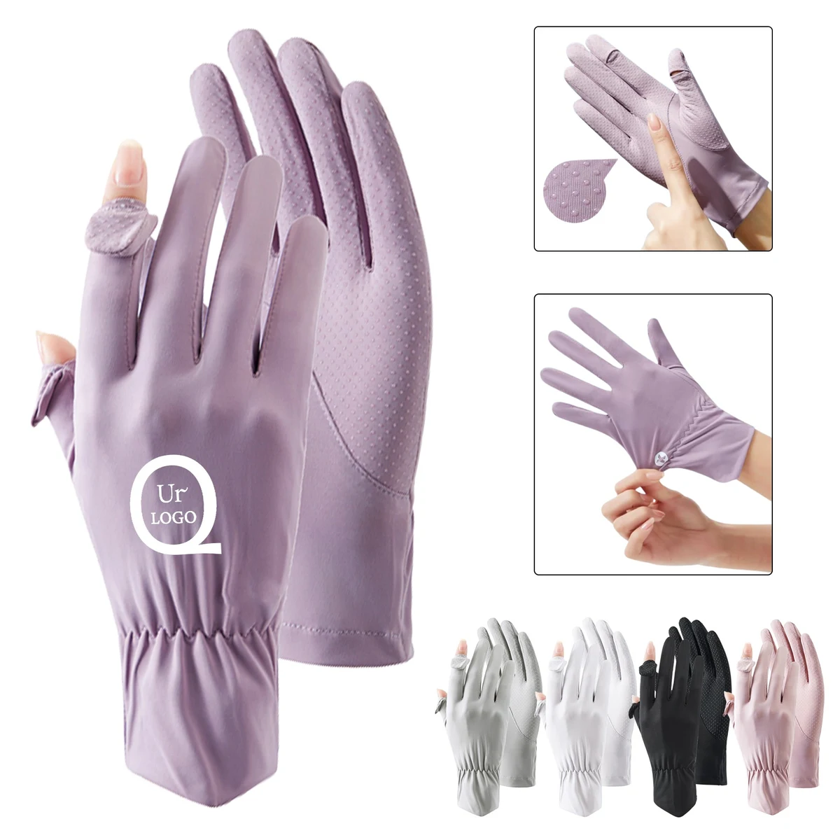 Uv Protection Full Finger Cycling Glove For Women 1