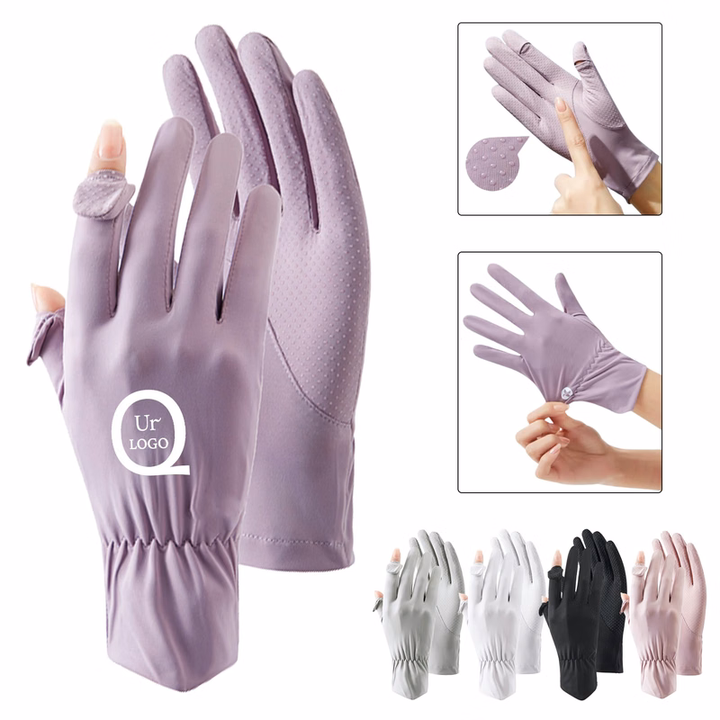 Uv Protection Full Finger Cycling Glove For Women