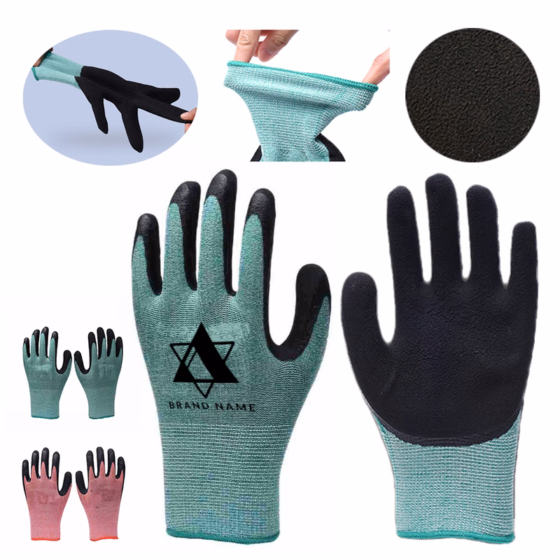Latex Foam Coated Work Gloves