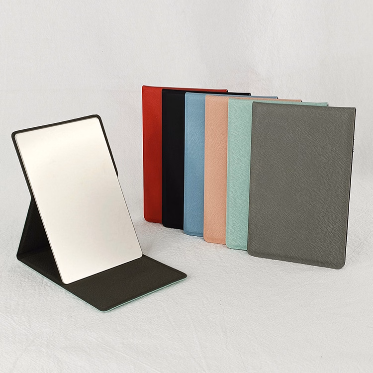 PU Leather Stainless Steel Compact Mirror