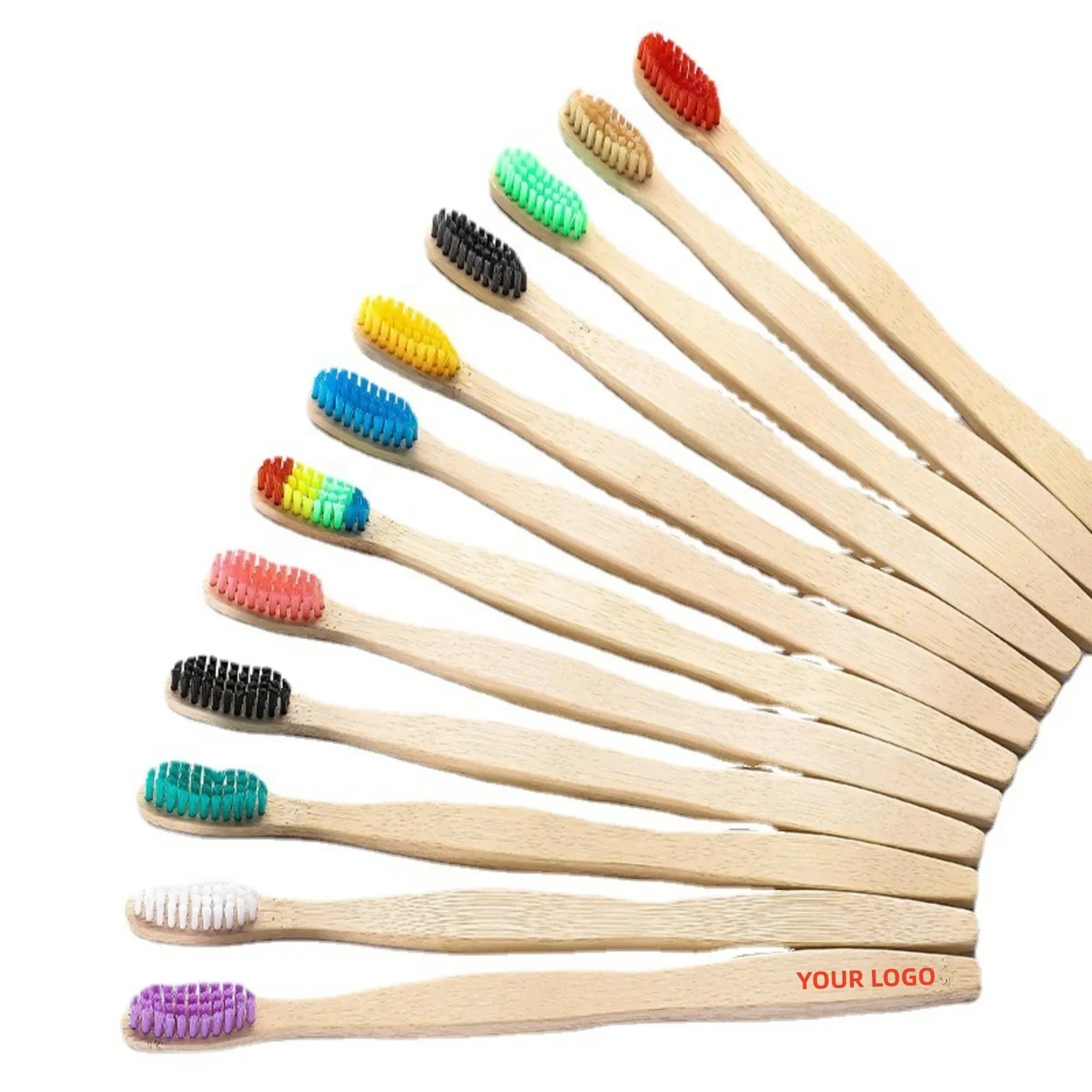 Color Soft Bristles Bamboo Toothbrush 1