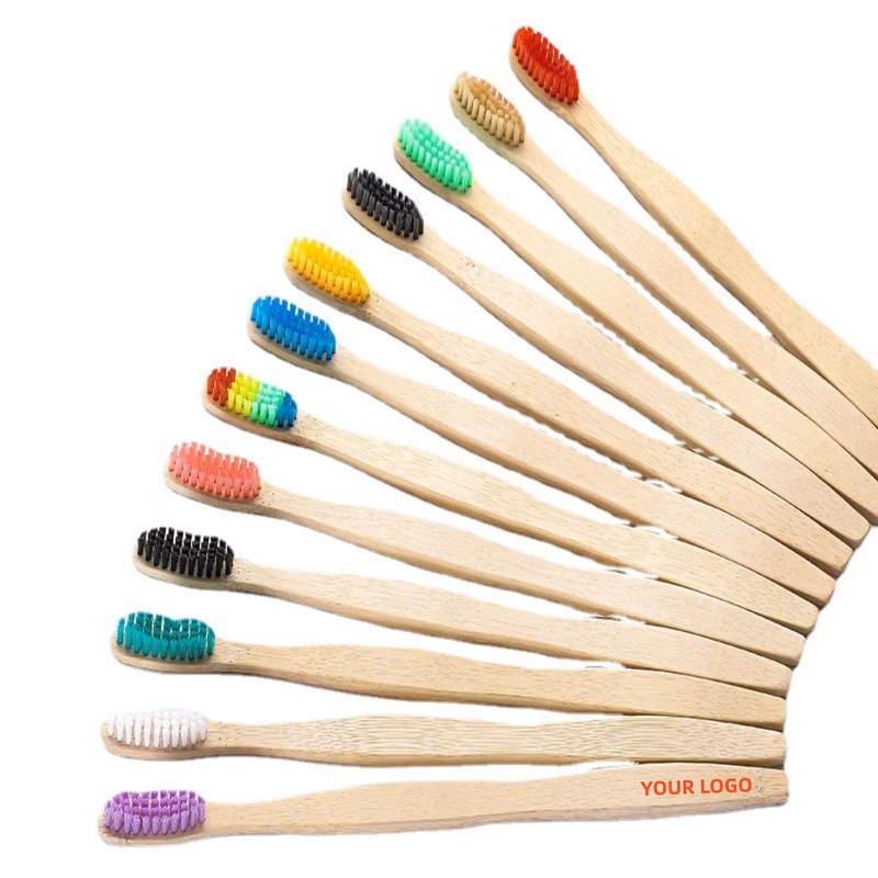 Color Soft Bristles Bamboo Toothbrush