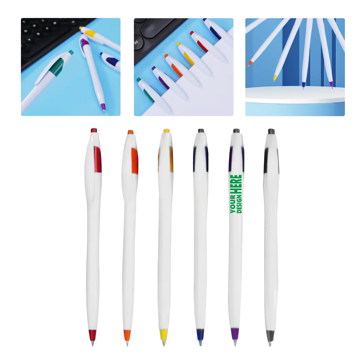 MOQ50 Personalized Promotional Click Ballpoint Pen 1