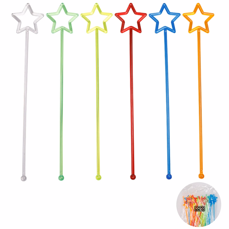 Star Shaped Plastic Stir Stick