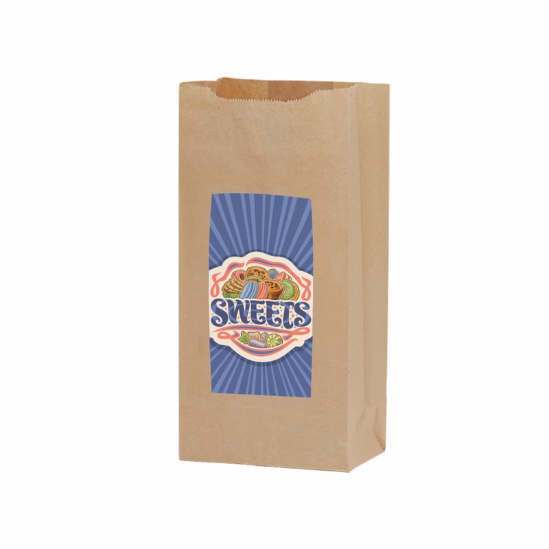 Popcorn Bag - Natural Kraft 4# SOS