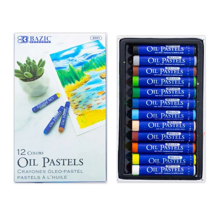 Oil Pastels Set - 12 Colors 1