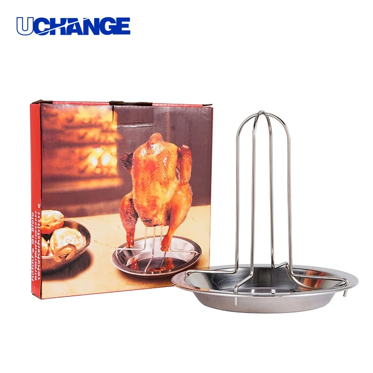 Thickened Stainless Steel Roast Chicken Pan 1