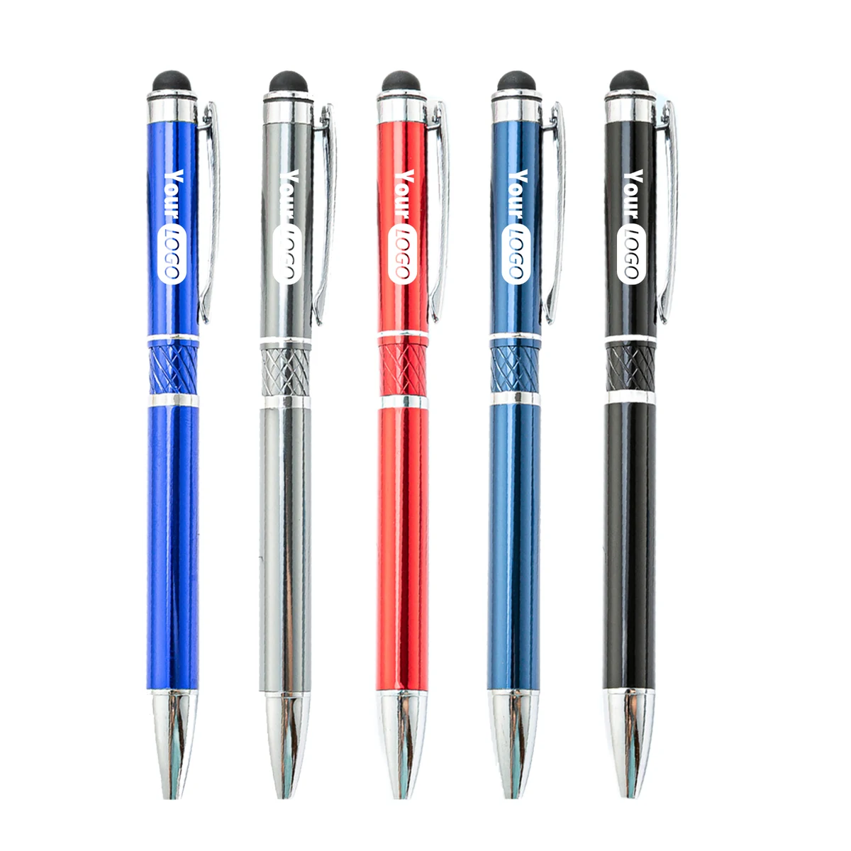 Dual Function Metal Pen With Stylus End 1