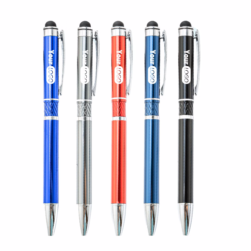 Dual Function Metal Pen With Stylus End