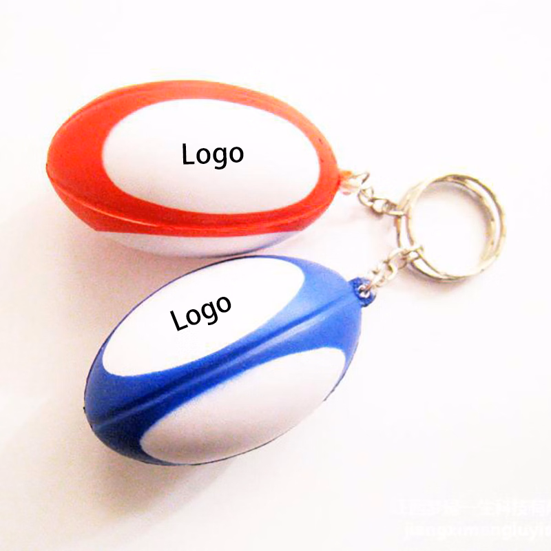 2 in 1 Football Keychain and Stress Reliever