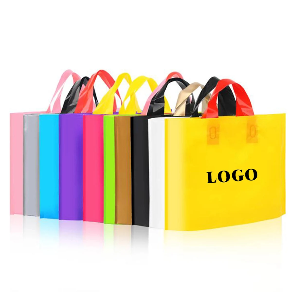 Soft Handle Plastic Shopping Tote Bag 1