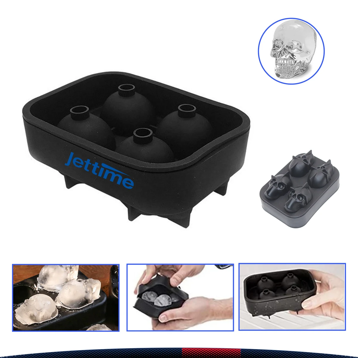 3D Skull Ice Maker 1
