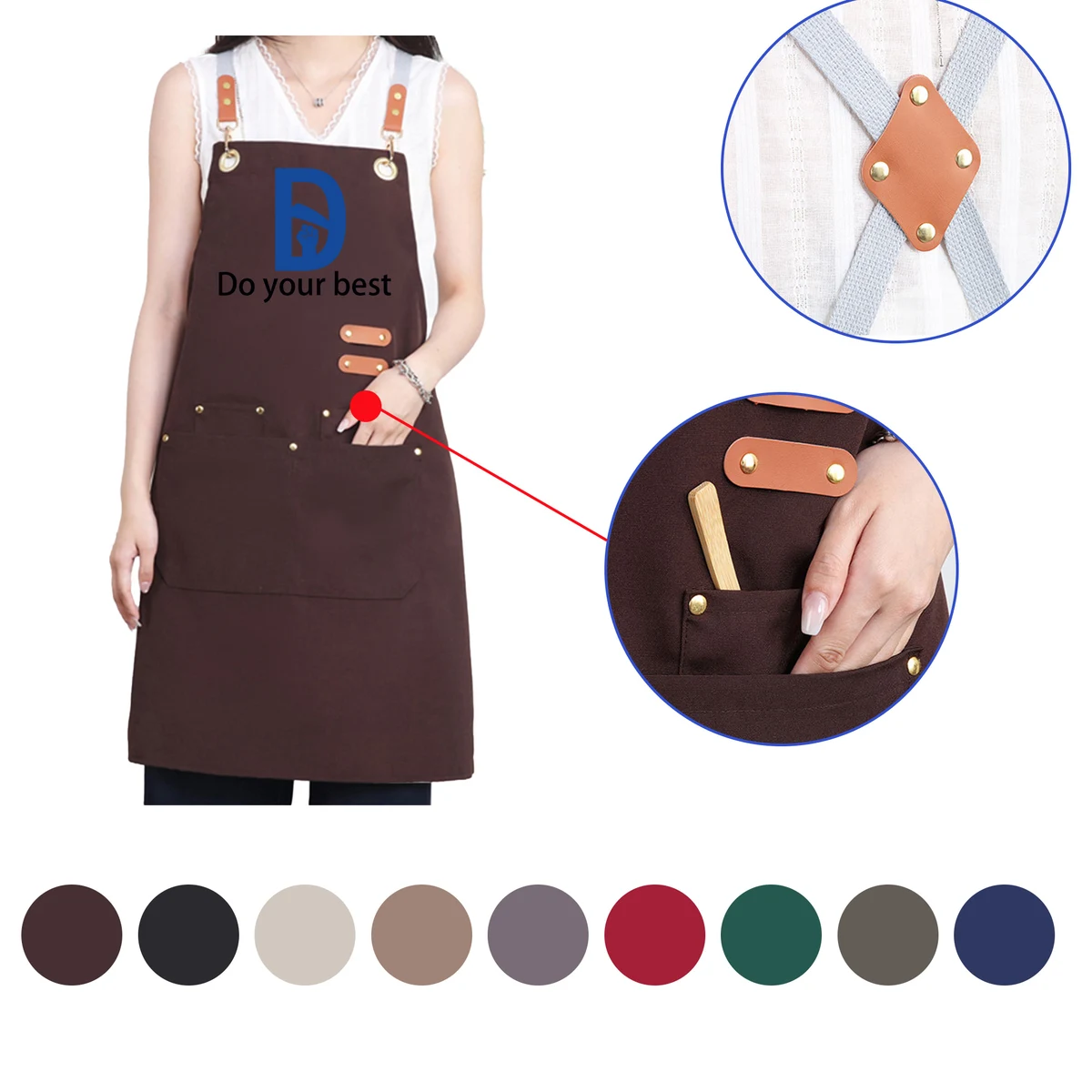 MOQ 20 Colour Printing Waterproof Cookong Gardening Apron 1