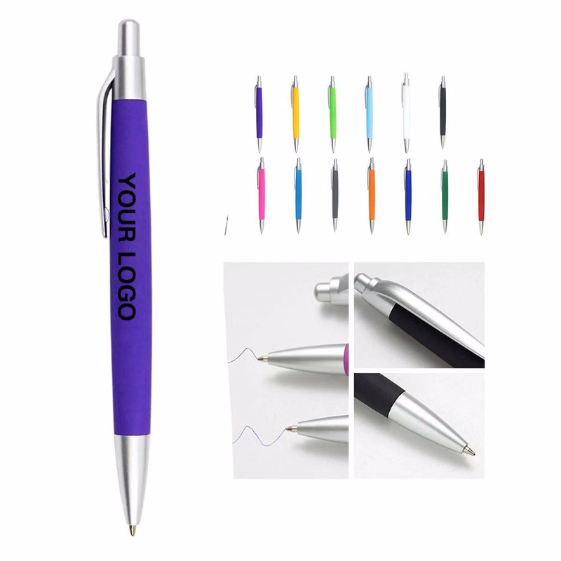 Plastic Writing Pen with Vibrant Ink Flow