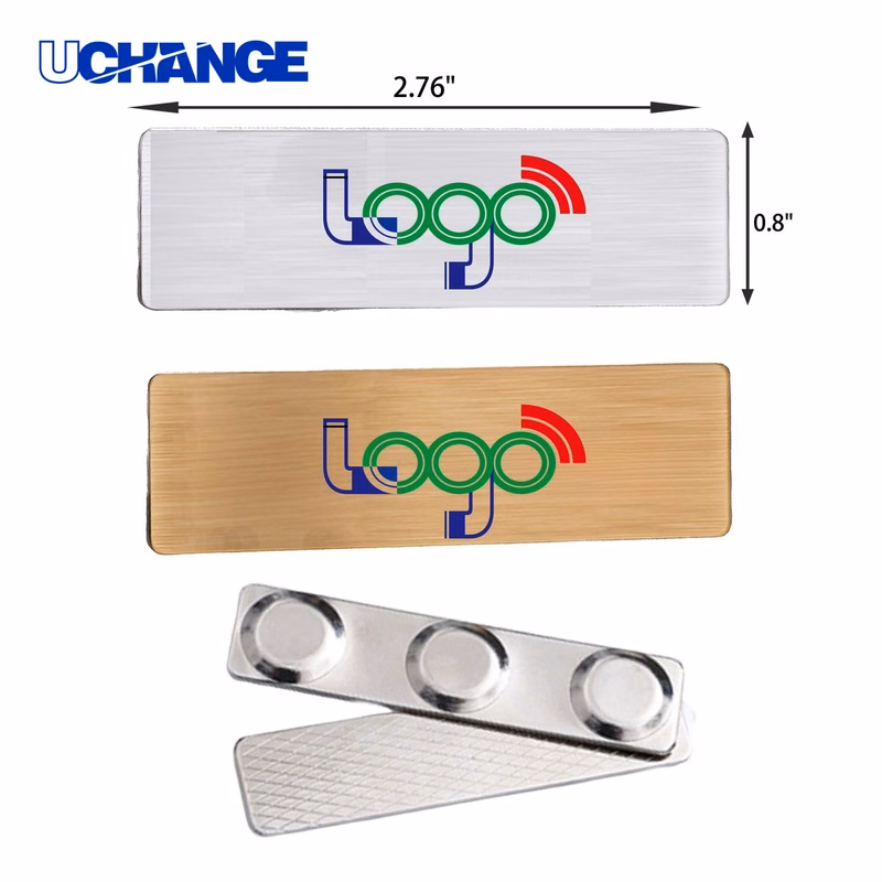 Durable Stainless Steel Magnetic Name Tag