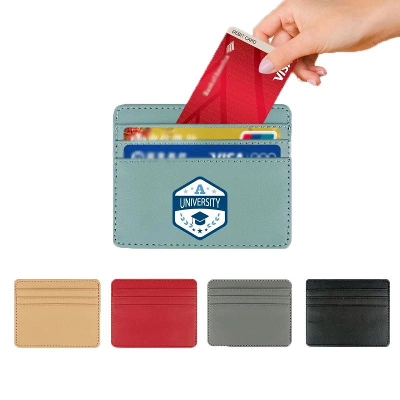 PU Leather Slim Wallets Minimalist Credit Card Holder 1